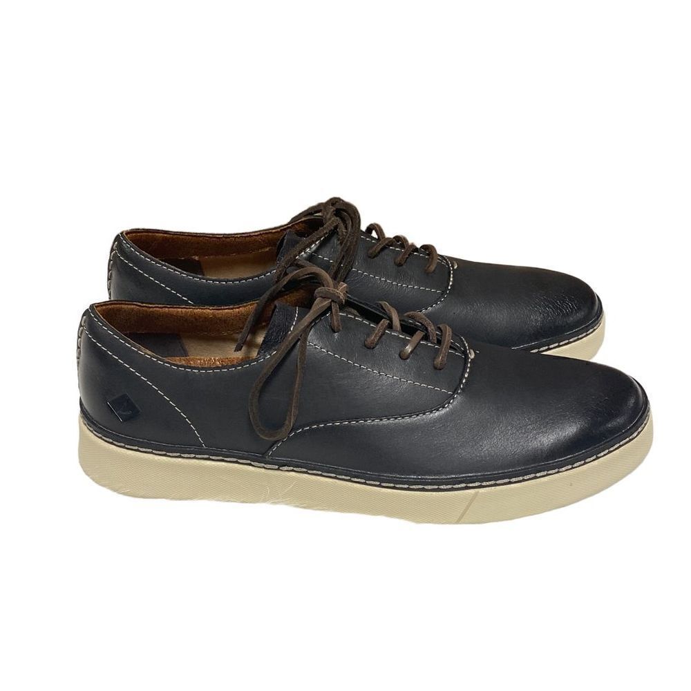 Sperry Navy Top-Sider Clipper CVO Leather Sneaker Size 8.5 NEW